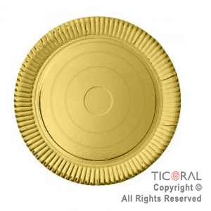 PLATO LAMINADO ORO N.28 28CM x 10